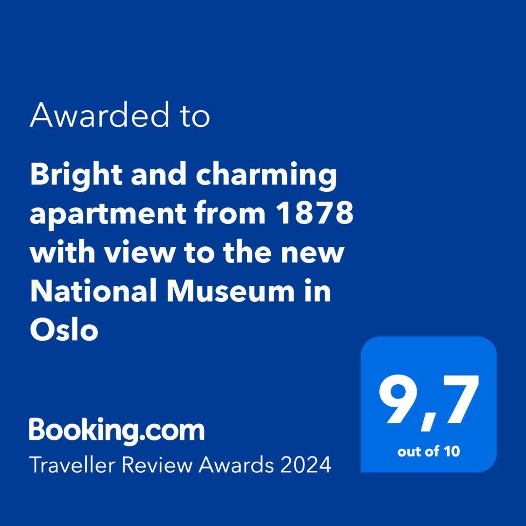 Bright And Charming Apartment From 1878 With View To The New National Museum In Oslo Exterior foto